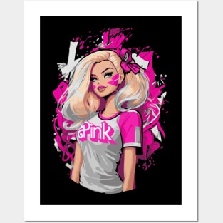 Blonde gray - UrbanPink Dolls Posters and Art